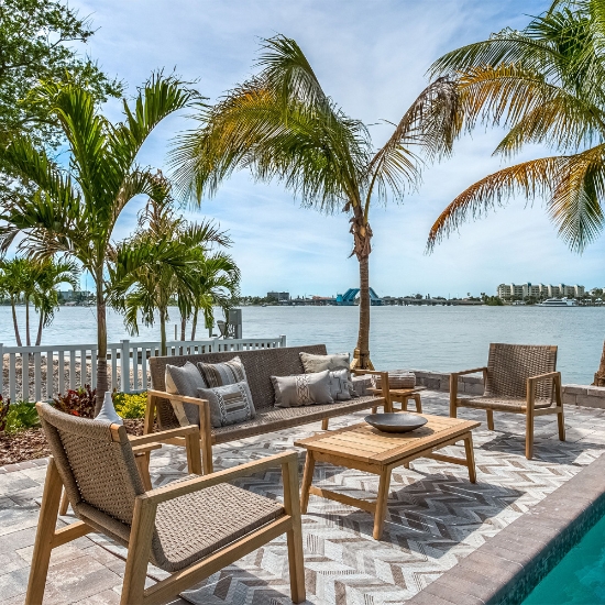 Royal Teak Admiral Outdoor Wicker and Teak Set - RT-ADMIRAL-SET13