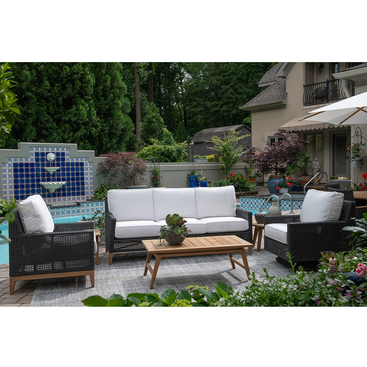 Royal Teak Cannes Sofa and Lounge Chair Patio Set - RT-CANNES-SET1