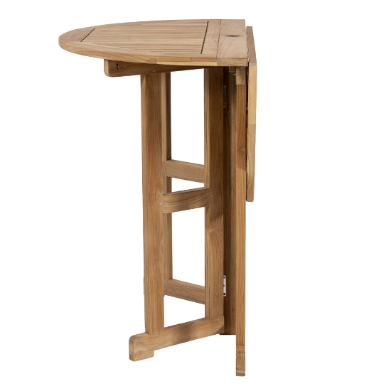 Royal Teak 45" Round Drop Leaf Bar Table