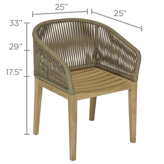 Malibu Dining Chair dimensions