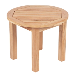 Royal Teak Miami 21" Round Side Table - MIASTR