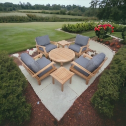 Royal Teak Miami Lounge Chair Patio set for 4