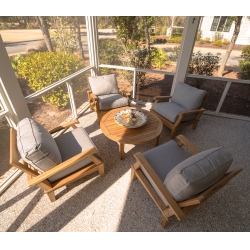 Royal Teak Miami Teak Lounge Chair Patio Set - RT-MIAMI-SET2