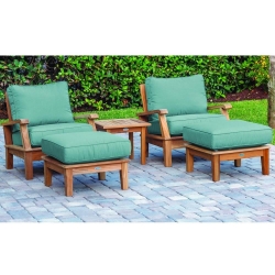 Royal Teak Miami Teak Deep Seating Furniture Set - RT-MIAMI-SET7