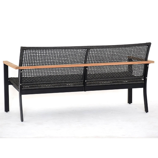 Naples Sofa with Charcoal Rope back