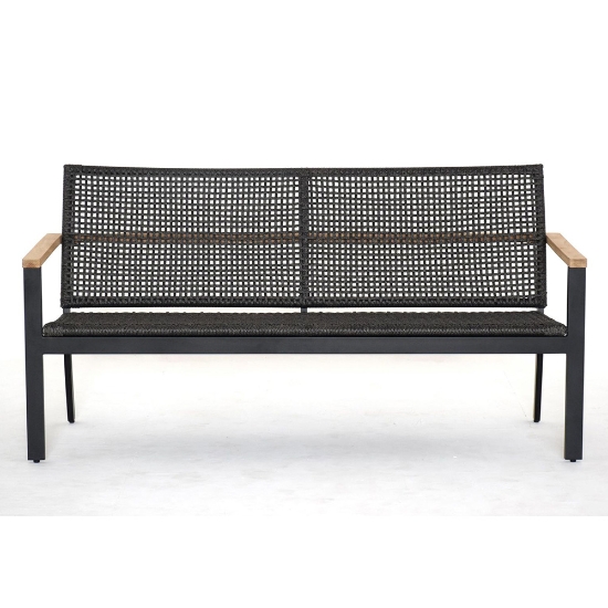 Naples Sofa with Charcoal Rope front