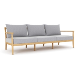 Royal Teak Palma Sofa with Granite Cushions - PAL3S-G