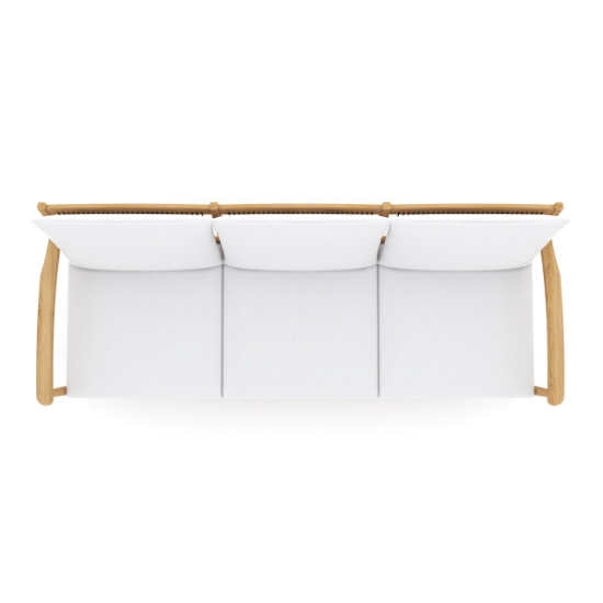 Palma Sofa with White Cushions top