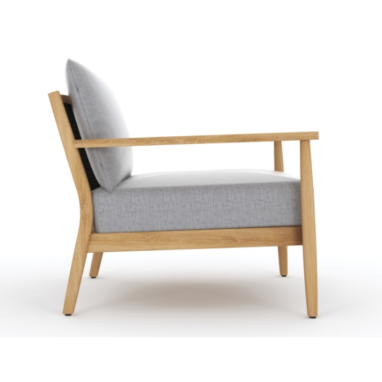 Palma Club Chair with Granite Cushions side