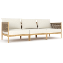 Royal Teak San Lucas Modular Teak and Rope Sofa - RT-SANLUCAS-SET4