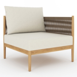 Royal Teak San Lucas RAF Sectional Chair - SLARMR
