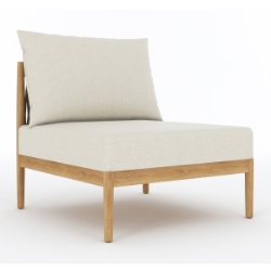 Royal Teak San Lucas Armless Sectional Chair - SLINS