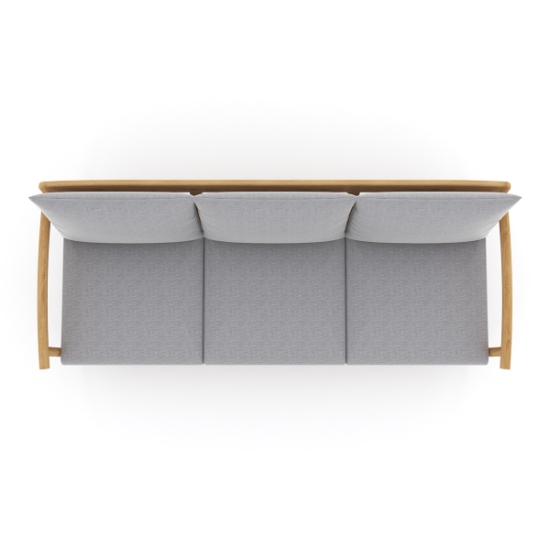Royal Teak Seville Sofa with Cushions top