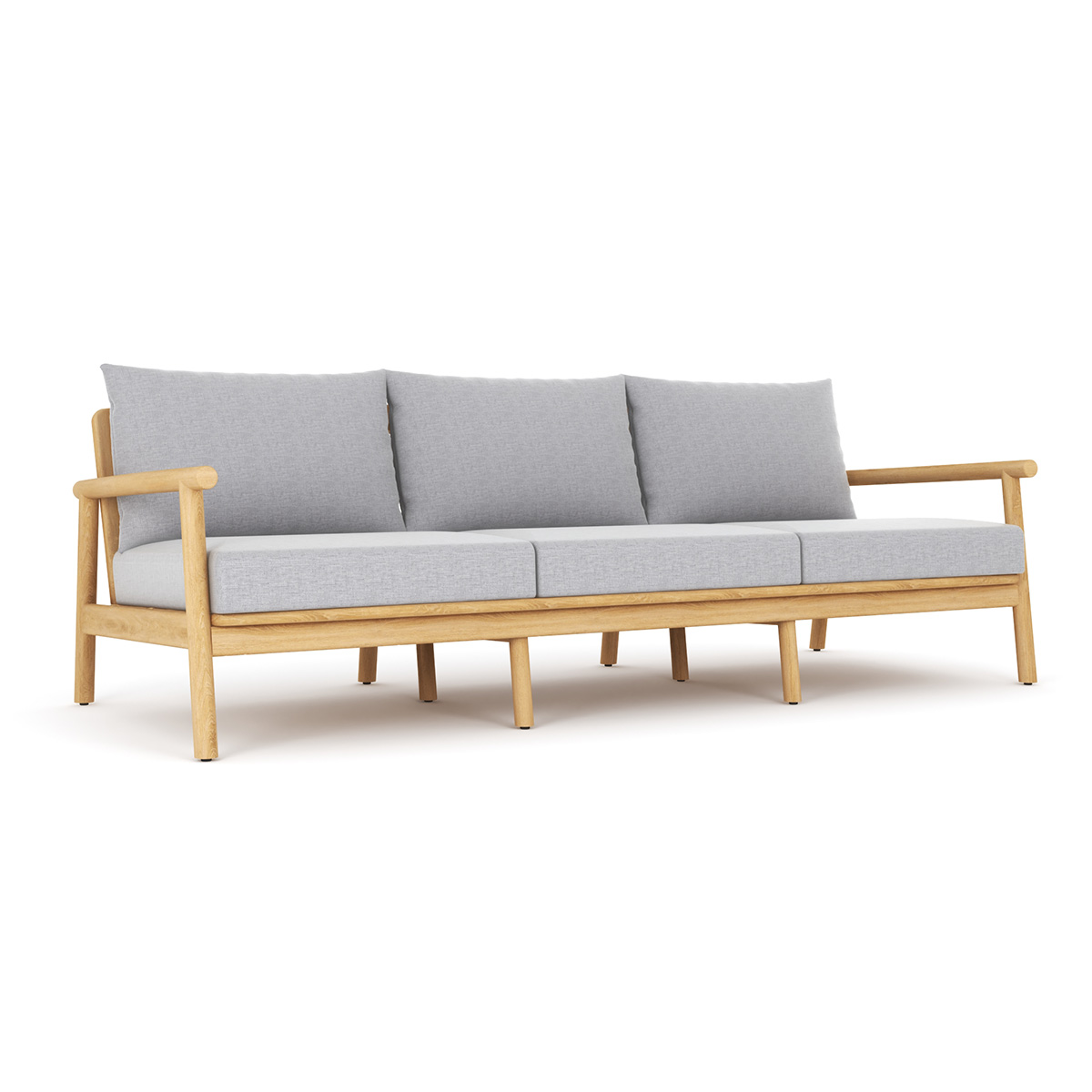 Royal Teak Seville Sofa with Granite Cushions - SEV3S-G