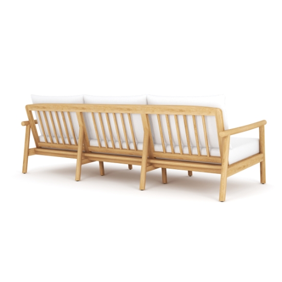 Seville Sofa with White Cushions back