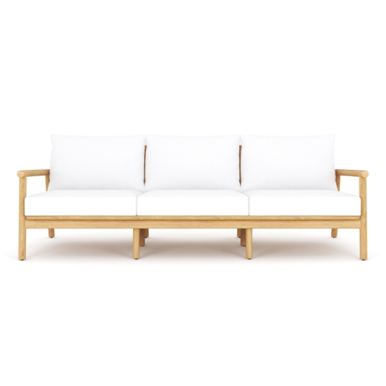 Seville Sofa with White Cushions front