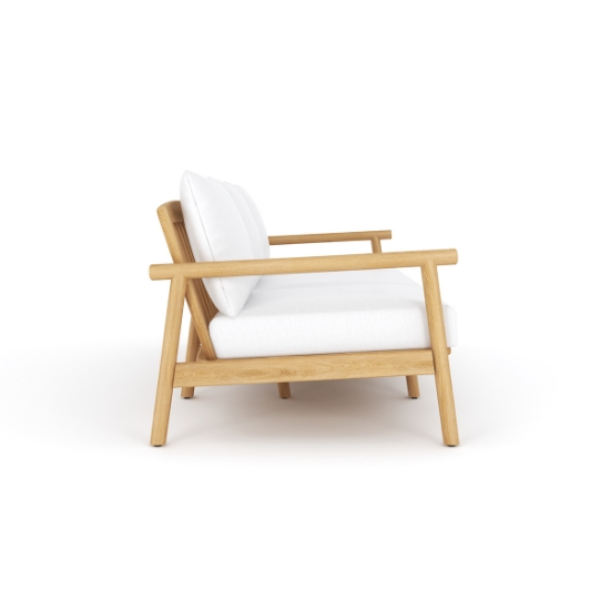 Seville Sofa with White Cushions side