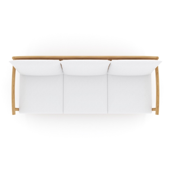 Seville Sofa with White Cushions top