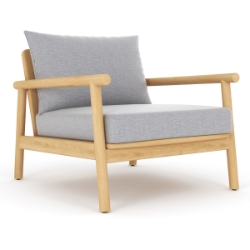 Royal Teak Seville Club Chair with Granite Cushions - SEVCC-G