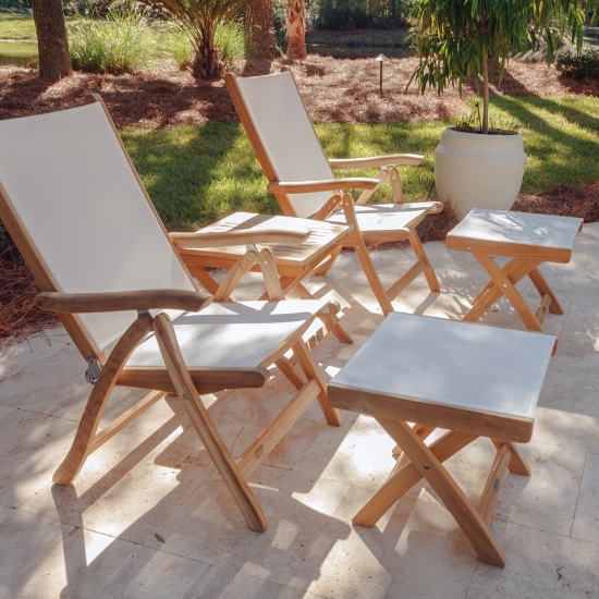 Royal teak picnic table with teak frame