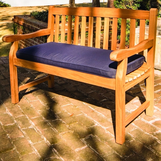 Royal Teak bench with teak frame
