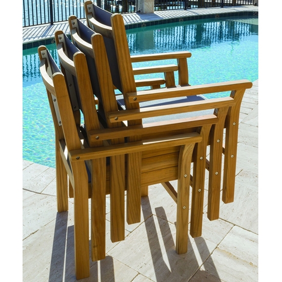 Captiva dining chairs stacked