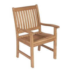 Royal Teak Compass Teak Arm Chair - COMAC