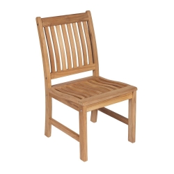 Royal Teak Compass Teak Side Chair - COMSC