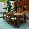Royal Teak Avant Outdoor Dining Set for 6 with 96" Table - RT-AVANT-SET3