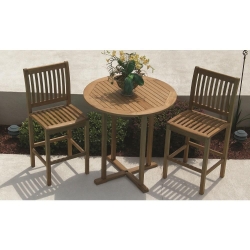 Royal Teak Outdoor Bar Set for 2 - RT-BAR-SET1