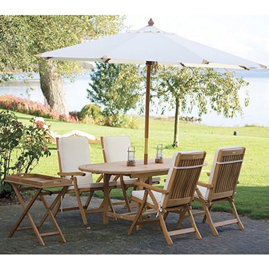 Royal Teak Estate Outdoor Dining Set for 4 with Cushions - RT-ESTATE-SET1