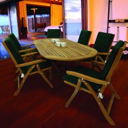 Royal Teak Estate Outdoor Dining Set for 6 - RT-ESTATE-SET3