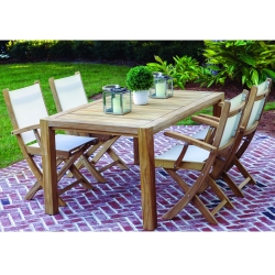 Royal Teak Sailmate Outdoor Dining Set for 4 - RT-SAILMATE-SET2