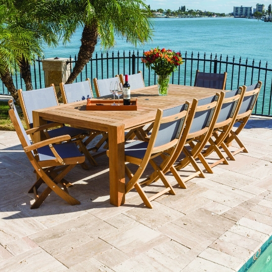 Royal Teak Sailmate Outdoor Dining Set for 10 - RT-SAILMATE-SET3