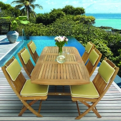 Royal Teak Sailor Rectangle Dining Set for 6 - RT-SAILOR-SET4