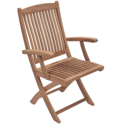 Royal Teak Sailor Folding Arm Chair - SFC