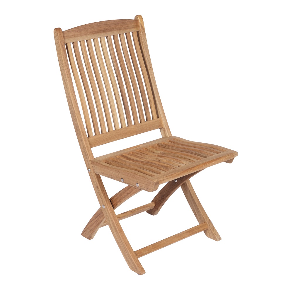 Royal Teak Sailor Folding Side Chairs (SFCWA) with Seat and Headrest Cushions