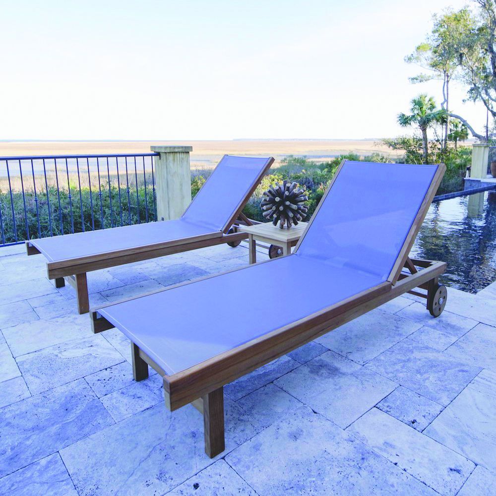 Royal Teak Sundaze Chaise Loungers with Side Table - RT-SUNDAZE-SET2