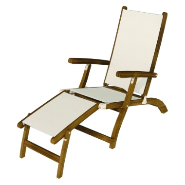 Royal Teak Teak Folding Sling Steamer - STSL