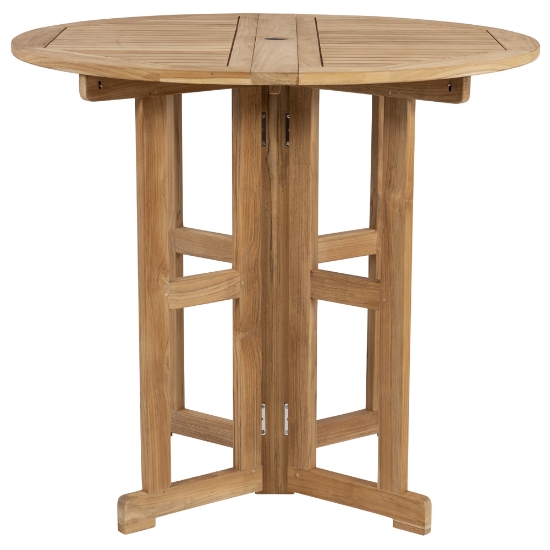 Royal Teak 45" Round Drop Leaf Bar Table - BTDL45