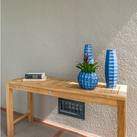 60" Console Table with decor