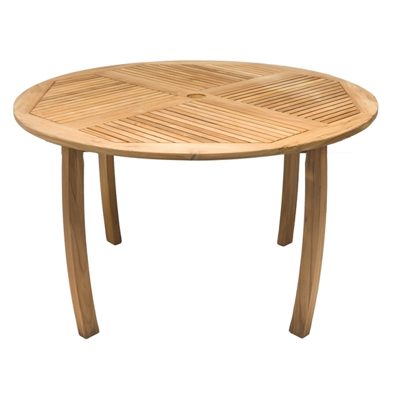 Royal Teak Dolphin 50 Round, 50 Round Dining Table With Leaf