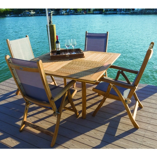 Dolphin teak dining table