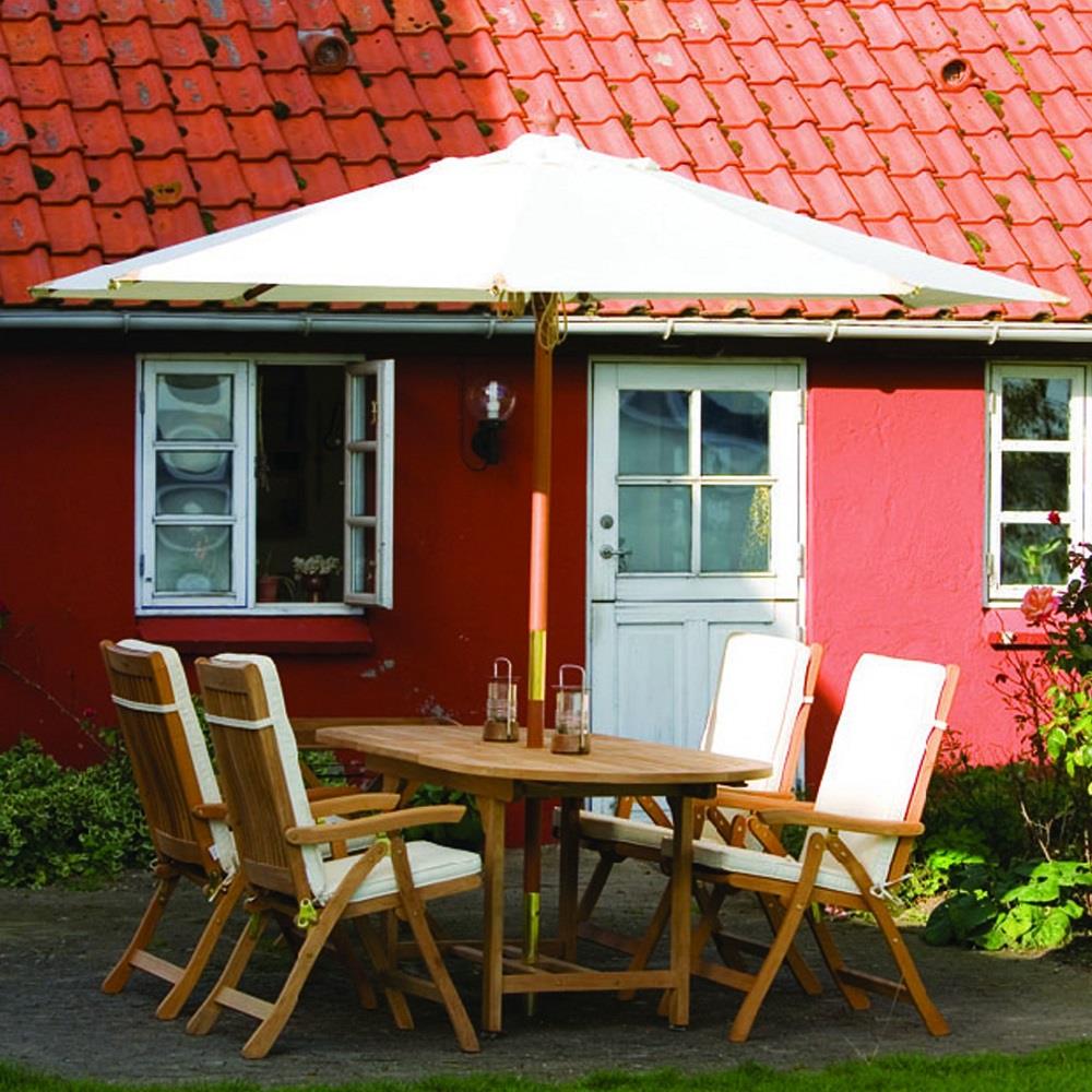 Teak Family dining table with teak frame