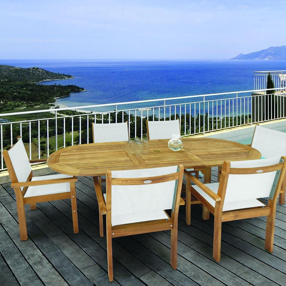 Royal Teak dining table with teak frame