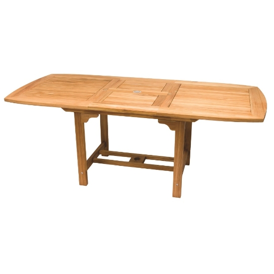 Royal Teak Teak Family 96-120" Rectangle Expansion Table - FER10