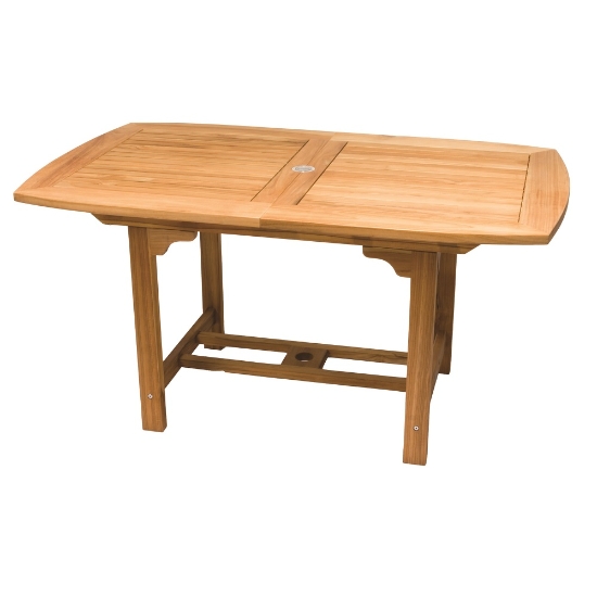 Royal teak dining table with teak frame
