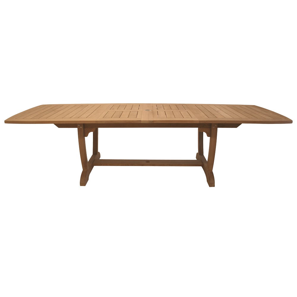 Royal Teak Teak Gala 84-102-120" Double Leaf Expansion Table - GALA84