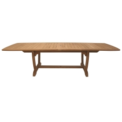 Royal Teak Teak Gala 84-102-120" Double Leaf Expansion Table - GALA84