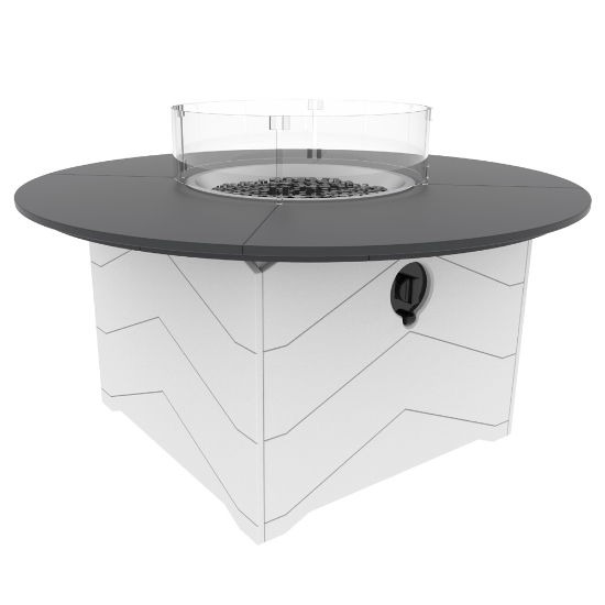 Dex Lounge Chair Patio Fire Pit Set - SC-DEX-SET12